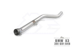 Kies-Motorsports Fi Exhaust BMW Fi Exhaust G01 X3 30i |B48|2019-2022 Front Pipe + Mid Pipe + Valvetronic Muffler + Dual Silver Tips (Retains OEM Valve Settings - No Remote)