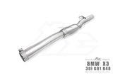 Kies-Motorsports Fi Exhaust BMW Fi Exhaust G01 X3 30i |B48|2019-2022 Front Pipe + Mid Pipe + Valvetronic Muffler + Dual Silver Tips (Retains OEM Valve Settings - No Remote)