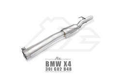 Kies-Motorsports Fi Exhaust BMW Fi Exhaust G02 X4 30i |B48| 2019-2022+Front Pipe + Mid Pipe + Valvetronic Muffler + Dual Silver Tips (Retains OEM Valve Settings - No Remote)