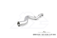 Kies-Motorsports Fi Exhaust BMW Fi Exhaust G20 / G21 320i 2.0T B46  |B46| 2019 +Front Pipe + Mid Pipe + Valvetronic Muffler + Dual Silver Tips + Standard Remote