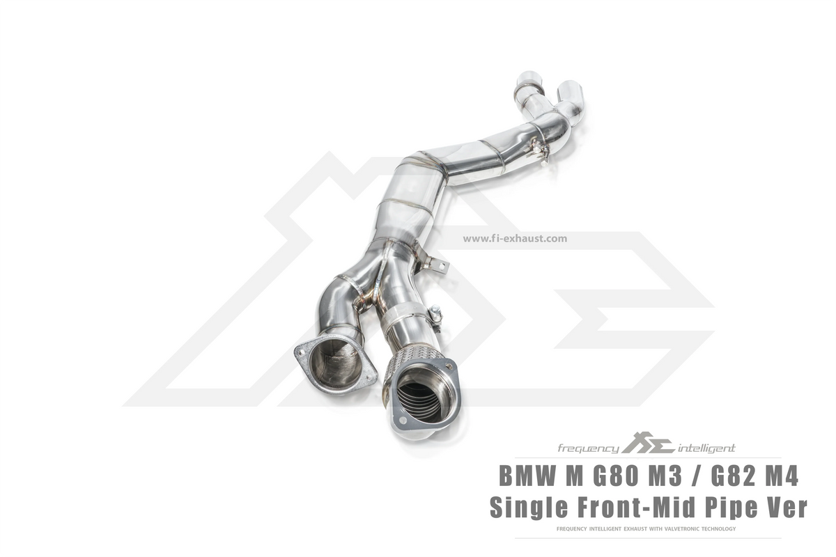 Kies-Motorsports Fi EXHAUST BMW G80 M3 / G82 M4 Single Front-Mid Pipe (Retains OEM Muffler) Exhaust