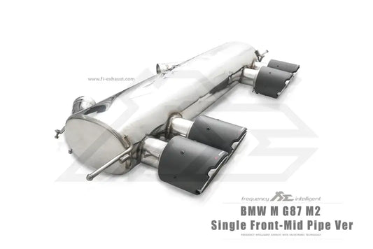 Kies-Motorsports Fi EXHAUST BMW G87 M2 Single Front Mid Pipe Valvetronic Catback Exhaust