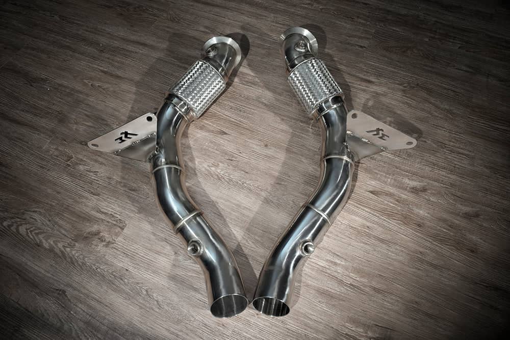 Kies-Motorsports Fi EXHAUST Ferrari 488 GTB | 2015-2020 Sport 200 Cell Downpipe