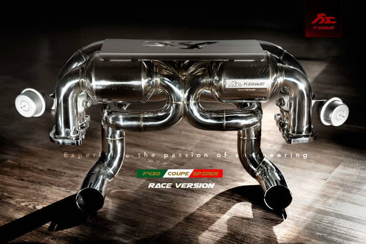 Kies-Motorsports Fi EXHAUST Ferrari F430 Race Version Valvetronic Muffler exhaust Silver