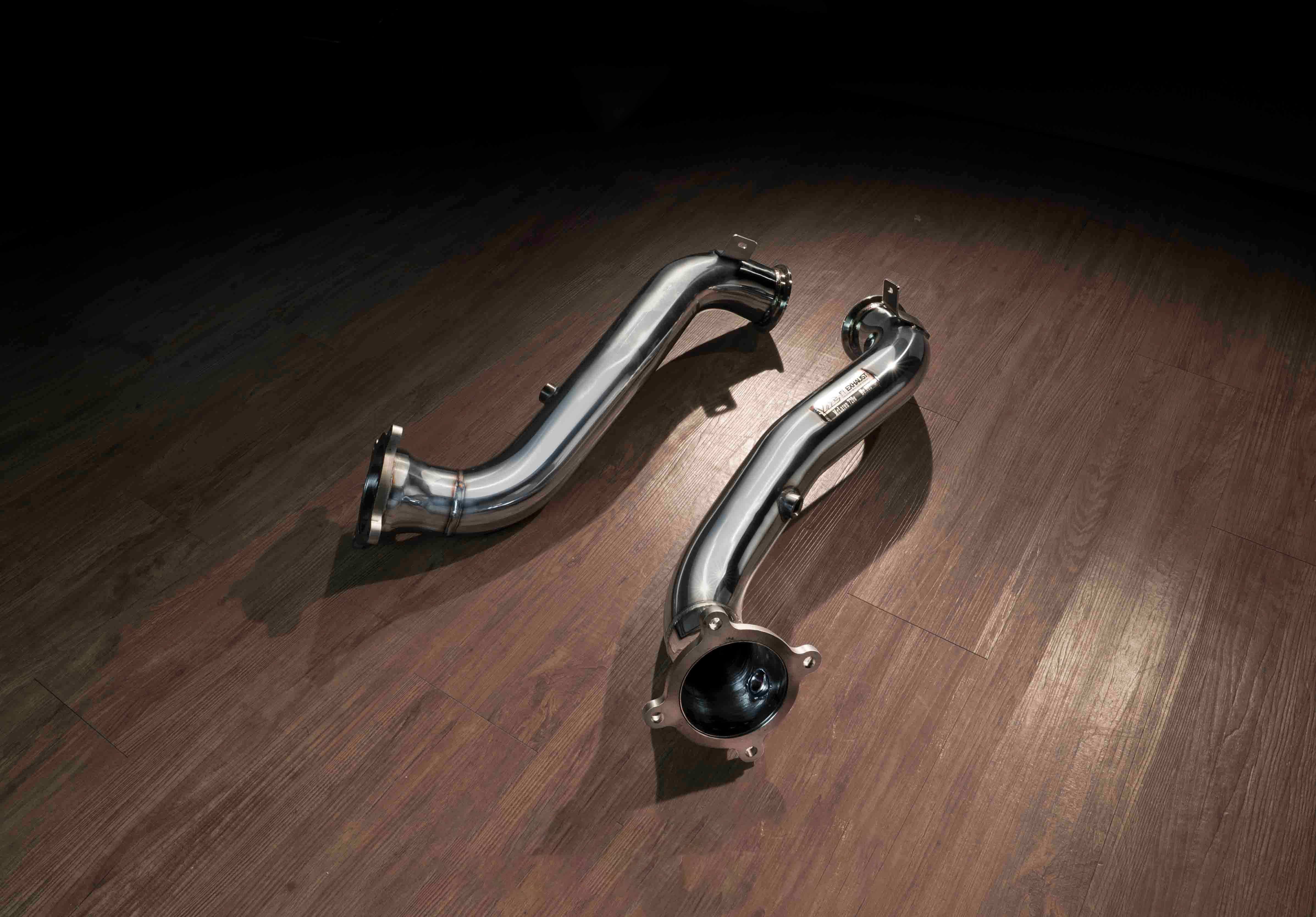Kies-Motorsports Fi EXHAUST McLaren 720S | Non-Valve Version | 2017-2023 Sport 200 Cell Downpipe + Heat Protector for Downpipe
