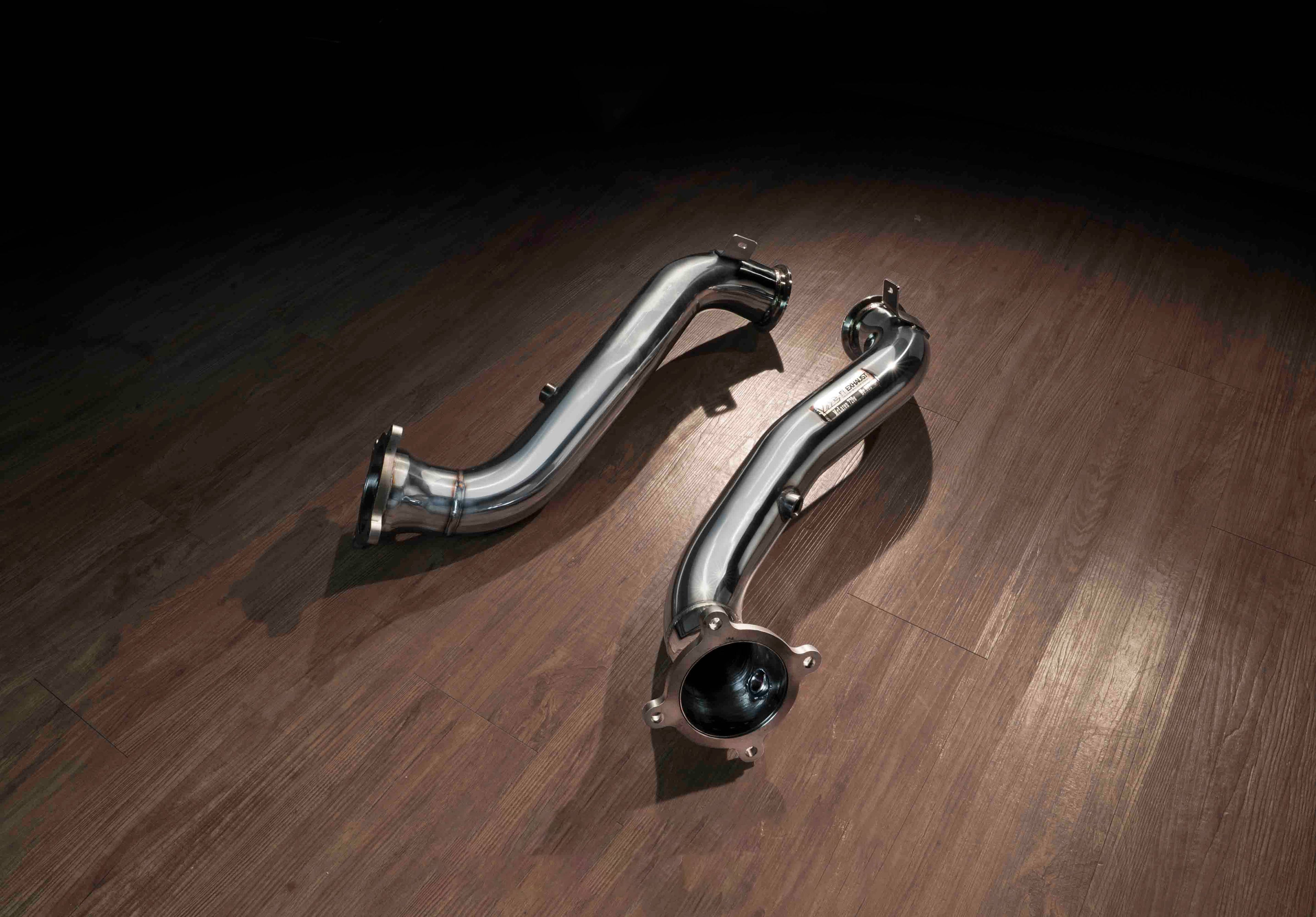 Kies-Motorsports Fi EXHAUST McLaren 720S | Non-Valve Version | 2017-2023 Sport 200 Cell Downpipe + Heat Protector for Downpipe