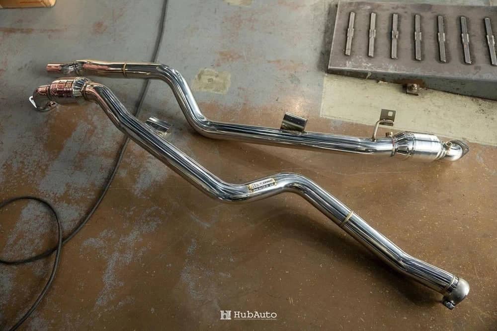 Kies-Motorsports Fi EXHAUST Mercedes-Benz C218/X218 AMG CLS63 Sport 200 Cell Downpipe