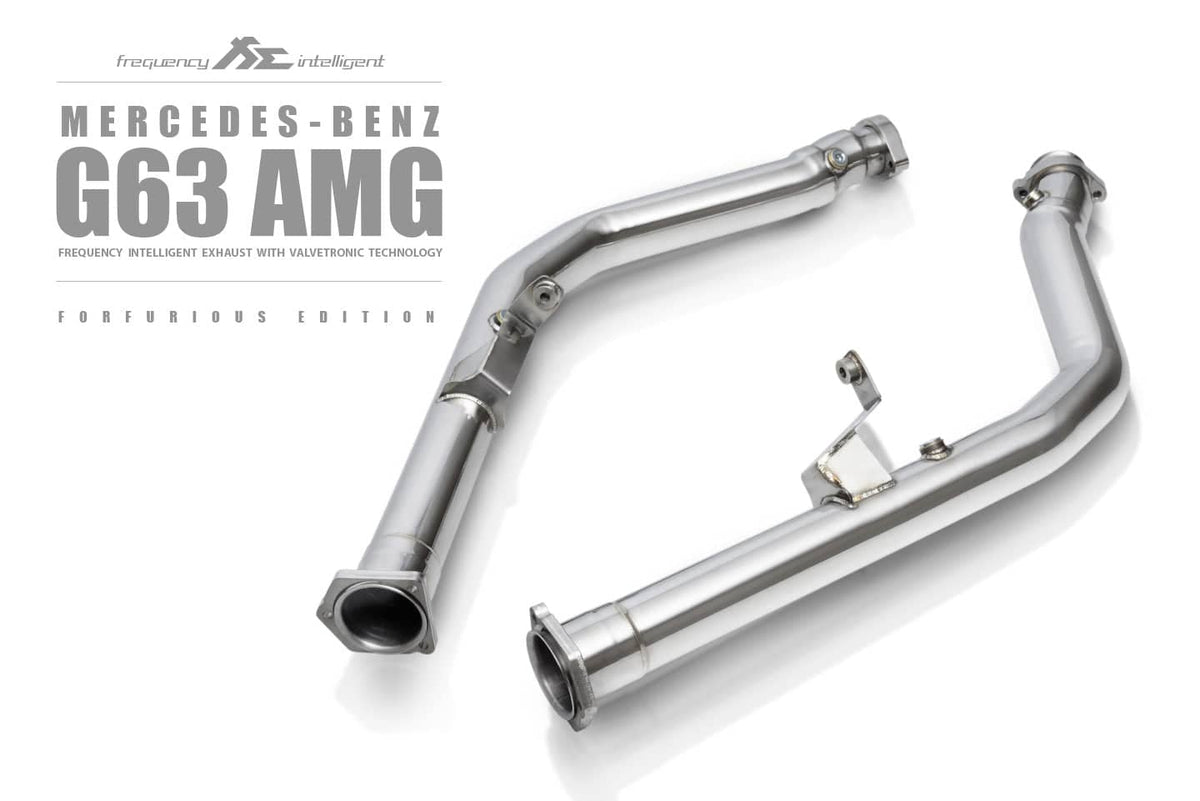 Kies-Motorsports Fi EXHAUST Mercedes-Benz W463 AMG G63 | 5.5TT M157 | Ultimate Double Quad Tips | 2012-2018 Sport 200 Cell Downpipe