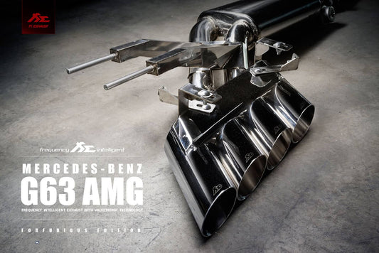 Kies-Motorsports Fi EXHAUST Mercedes-Benz W463 AMG G63 | 5.5TT M157 | Ultimate Double Quad Tips | 2012-2018 Valvetronic Muffler Exhaust