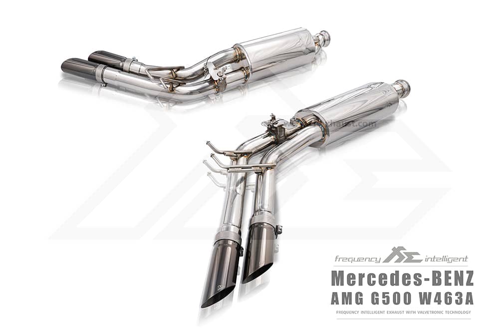 Kies-Motorsports Fi EXHAUST Mercedes-Benz W463A G500 / G550 | 4.0TT M176 | Quad Tips | 2018+ Valvetronic Muffler Exhaust
