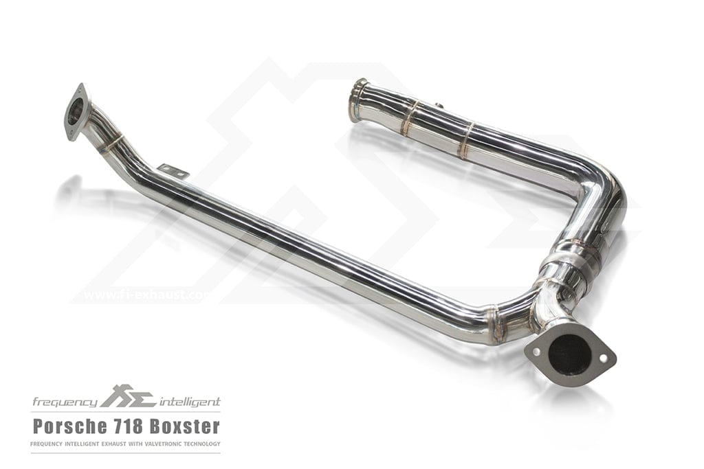 Kies-Motorsports Fi Exhaust Porsche 718 Boxster / Cayman|2.0L turbocharged flat-4|2016 +Mid Pipe + Valvetronic Muffler + Dual Silver Tips + Standard Remote