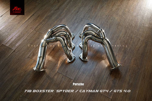 Kies-Motorsports Fi EXHAUST Porsche 718 GT4/Spyder (OPF) | 2020+ Equal Length Catless Header