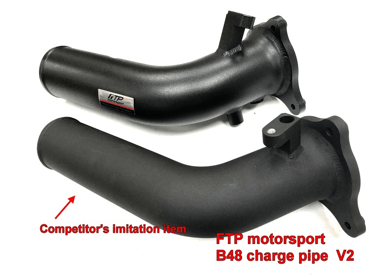 Kies-Motorsports FTP Motorsport FTP BMW B48 B46 CHARGE PIPE RED (V2)