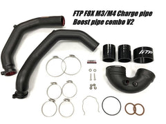 Kies-Motorsports FTP Motorsport FTP BMW S55 Charge pipe+Boost pipe combo V2 for F80 M3/F82 M4 Matte Black