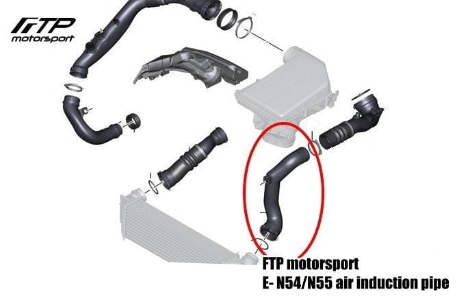 Kies-Motorsports FTP Motorsport FTP E-N54/N55 AIR INDUCTION PIPE