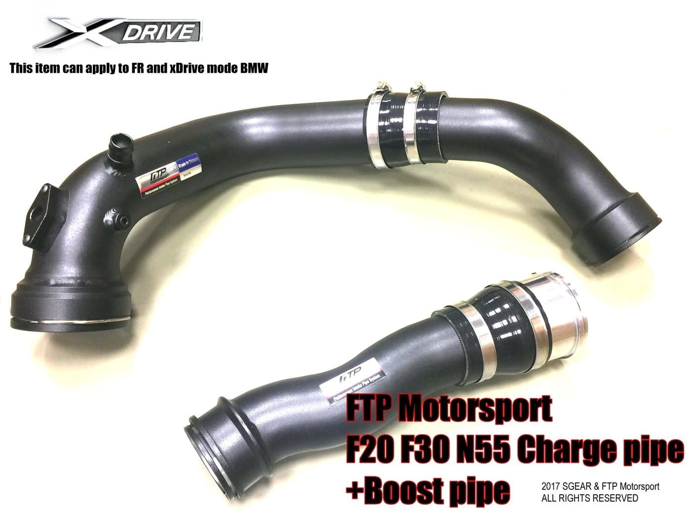 Kies-Motorsports FTP Motorsport FTP F2X F3X N55 CHARGE PIPE BOOST PIPE COMBINATION PACKAGES