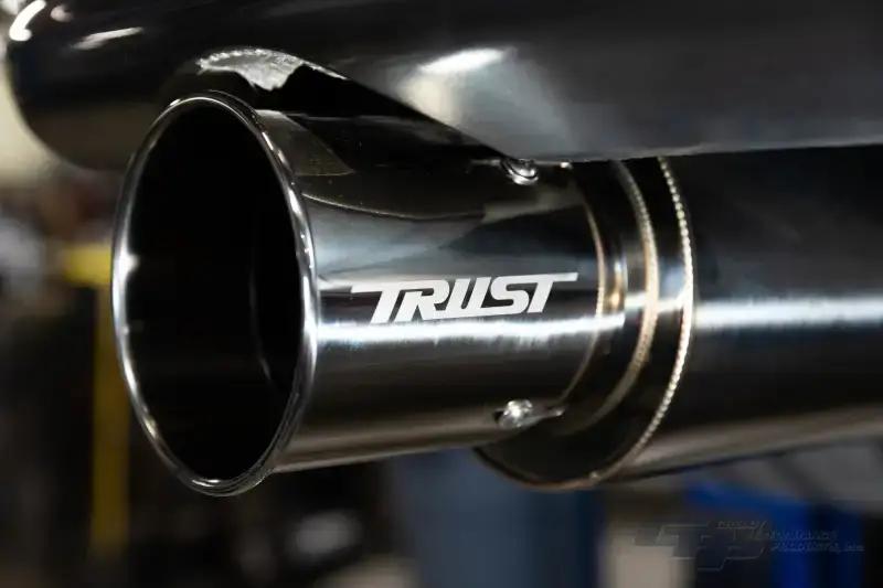 Kies-Motorsports GReddy GReddy Titanium Trust PE-TR Tip L 110MM x 115MM - Titanium Burnt Finish
