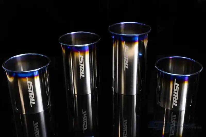 Kies-Motorsports GReddy GReddy Titanium Trust PE-TR Tip L 110MM x 115MM - Titanium Burnt Finish