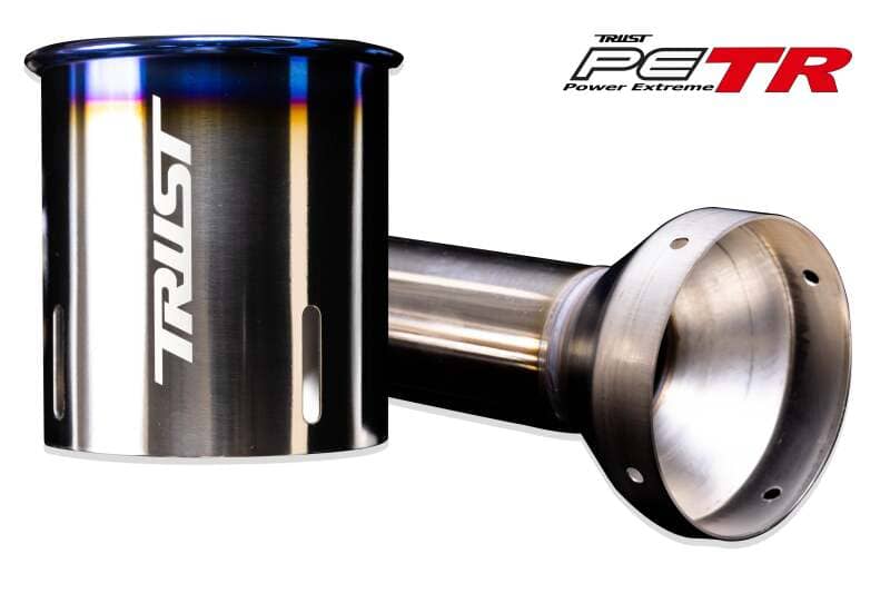 Kies-Motorsports GReddy GReddy Titanium Trust PE-TR Tip L 110MM x 115MM - Titanium Burnt Finish