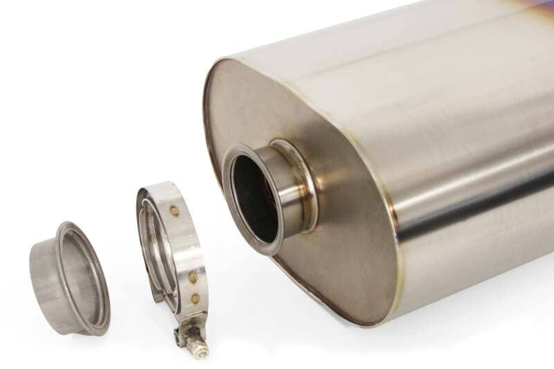 Kies-Motorsports GReddy GReddy - Universal Titanium Oval Muffler 2.5in ID Muffler Inlet
