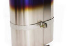 Kies-Motorsports GReddy GReddy - Universal Titanium Oval Muffler 2.5in ID Muffler Inlet