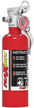 Kies-Motorsports H3R Performance MAXOUT Dry Chemical Car Fire Extinguisher 1.0 lb Red