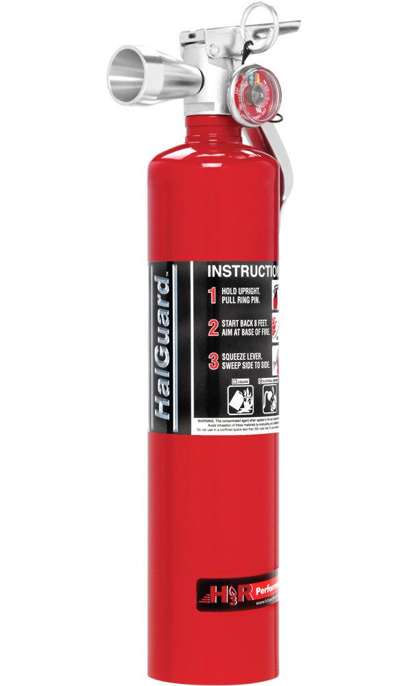 Kies-Motorsports H3R Performance (UNAVAILABLE) HALGUARD Clean Agent Car Fire Extinguisher 2.5 lb Red