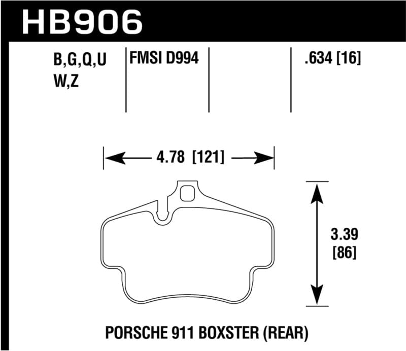 Hawk 02-10 Porsche 911 DTC-30 Rear Race Pads Secondary image