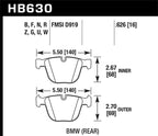 Kies-Motorsports Hawk Performance Hawk 02-11 BMW (Various) HPS Street Rear Brake Pads
