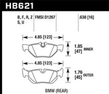 Kies-Motorsports Hawk Performance Hawk 08-11 BMW 128i / 10 BMW 323i / 07-11 BMW 328i / 07-11 BMW 328XI HT-10 Race Rear Brake Pads