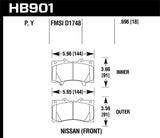 Kies-Motorsports Hawk Performance Hawk 12-16 Nissan Patrol Latin America LTS Street Brake Pads - Front