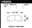 Kies-Motorsports Hawk Performance Hawk 14-18 Porsche 911 Performance Ceramic Street Front Brake Pads