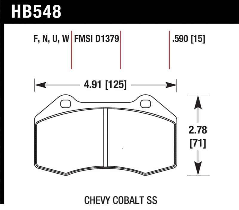 Kies-Motorsports Hawk Performance Hawk 15-19 Alfa Romeo 4C 1.7L Base OE Incl.Pad Wear Sensor Front ER-1 Brake Pads