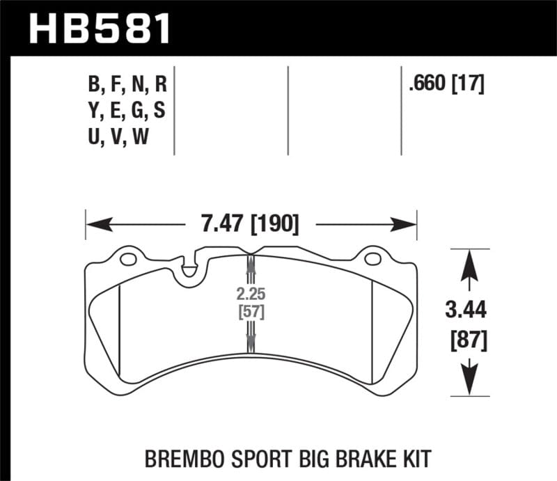 Kies-Motorsports Hawk Performance Hawk 17-18 Volvo S60 2.0L Polestar Front ER-1 Brake Pads
