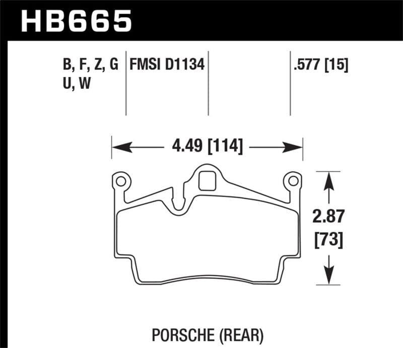 Kies-Motorsports Hawk Performance Hawk 17-20 Porsche 718 Boxster 2.0L Base Exc.Ceramic Composite Brakes Rear ER-1 Brake Pads