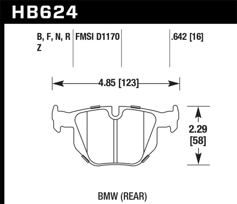 Kies-Motorsports Hawk Performance Hawk 2006-2006 BMW 330i HPS 5.0 Rear Brake Pads