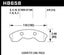 Kies-Motorsports Hawk Performance Hawk 2010-2013 Chevy Corvette Grand Sport (One-Piece Pads) ER-1 Motorsports Front Brake Pads