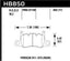 Kies-Motorsports Hawk Performance Hawk 2019 Porsche 911 /GT3  DTC-70 Race Rear Brake Pads