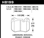 Kies-Motorsports Hawk Performance Hawk 79-83 PeuGeot 504 Station Wagon Front ER-1 Brake Pads
