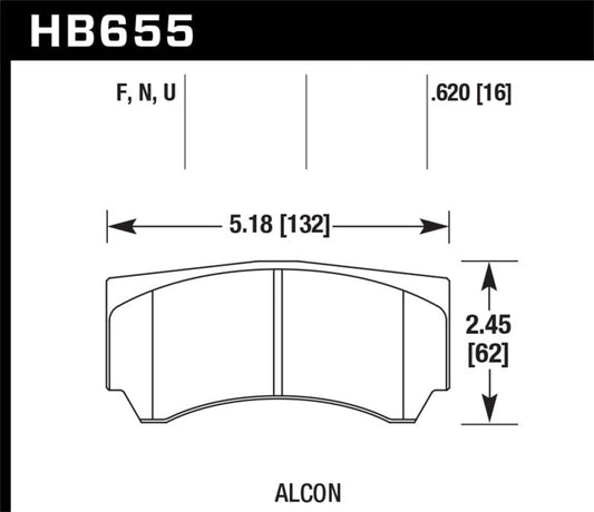 Kies-Motorsports Hawk Performance Hawk Alcon HPS 5.0 Street Brake Pads