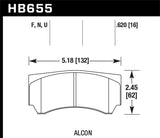 Kies-Motorsports Hawk Performance Hawk Alcon RC4498X600 Street HP Plus Brake Pads