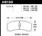 Kies-Motorsports Hawk Performance Hawk AP Racing CP5779/5780/5788/5789/5836 / Brembo X2.023.21/24/X2.028.01/04 Race DTC-60 Brake Pads