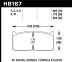 Kies-Motorsports Hawk Performance Hawk AP Racing  DTC-60 Race Brake Pads