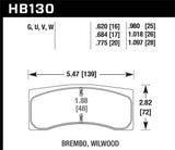 Kies-Motorsports Hawk Performance Hawk Brembo X9 060 71/74 / Brembo XA4 D3 01/04 / Wilwood Integra IP Racing DTC-70 Brake Pads