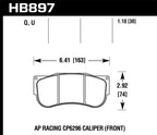 Kies-Motorsports Hawk Performance Hawk DTC-70 AP Racing CP6269 Race Brake Pads
