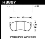 Kies-Motorsports Hawk Performance Hawk DTC-70 AP Racing CP6269 Race Brake Pads