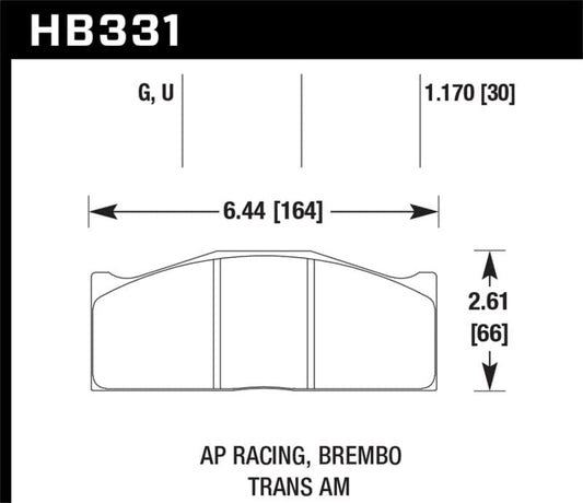 Kies-Motorsports Hawk Performance Hawk DTC-80 AP Racing/Brembo 30mm Race Brake Pads