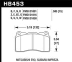 Kies-Motorsports Hawk Performance Hawk ER-1 Front Motorsport Brake Pads 03-06 Evo / 04-09 STi / 10+ Camaro SS (Brembo)