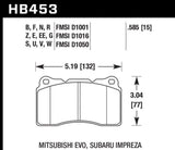 Kies-Motorsports Hawk Performance Hawk ER-1 Front Motorsport Brake Pads 03-06 Evo / 04-09 STi / 10+ Camaro SS (Brembo)