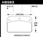 Kies-Motorsports Hawk Performance Hawk HP+ Aerospace Dynalite w/ 0.218in Hole Brake Pads